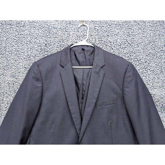 J. Crew 100% Wool Thompson Blazer Mens 44R 2-Button Office Career Formal Blue - Picture 3 of 10